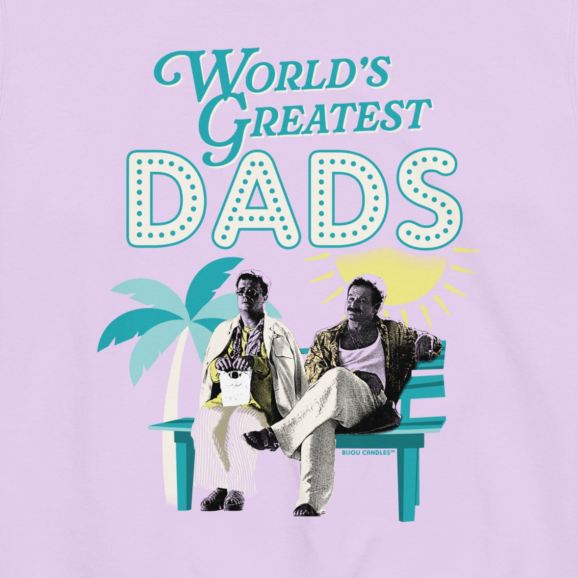 Birdcage World's Greatest Dads Unisex Sweatshirt in Orchid, Premium fabric