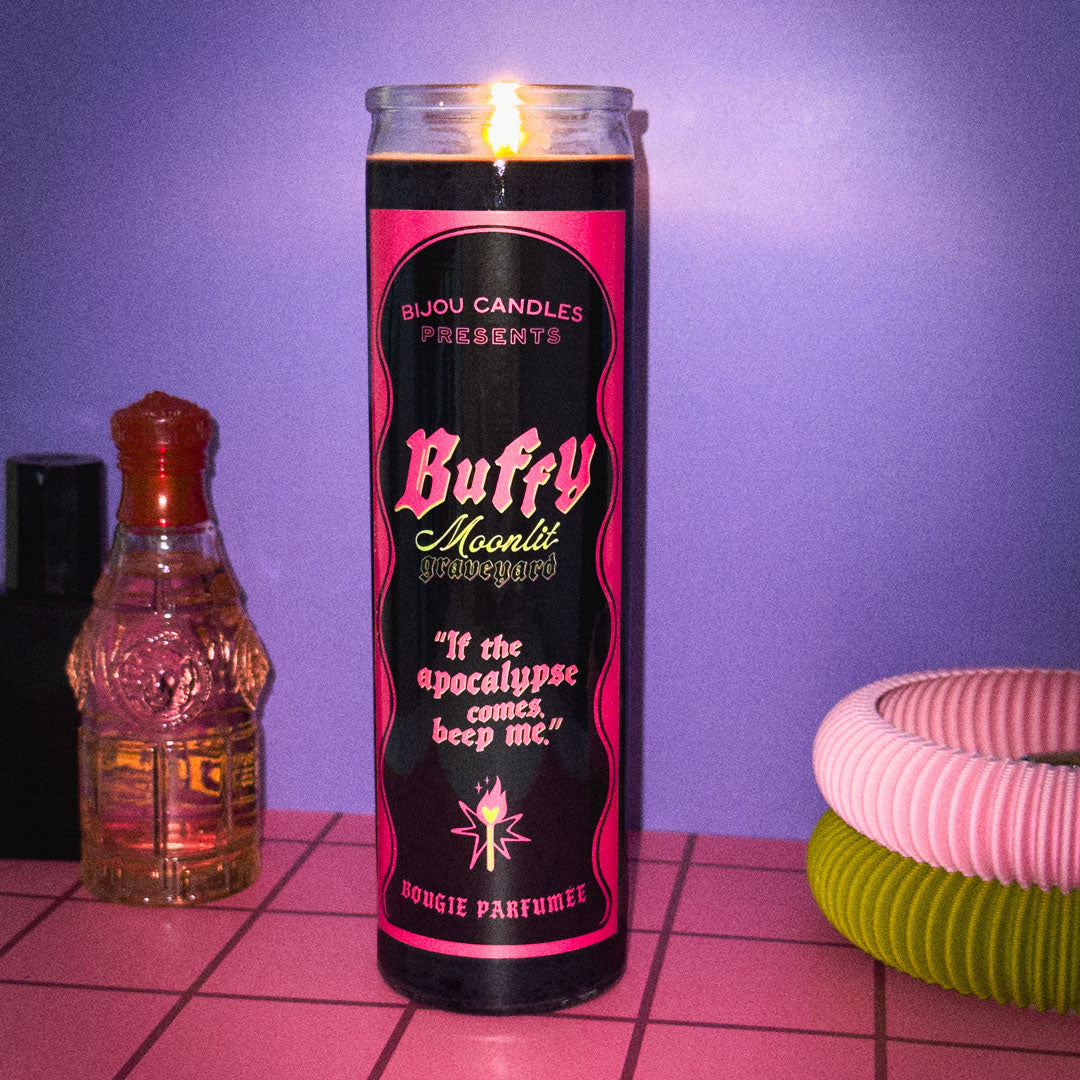Buffy • Moonlit Graveyard Tall Candle