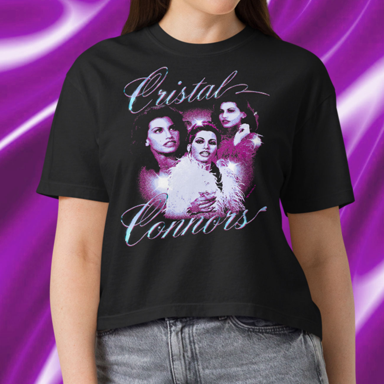 Cristal Connors Showgirls Women’s Premium Crop Top