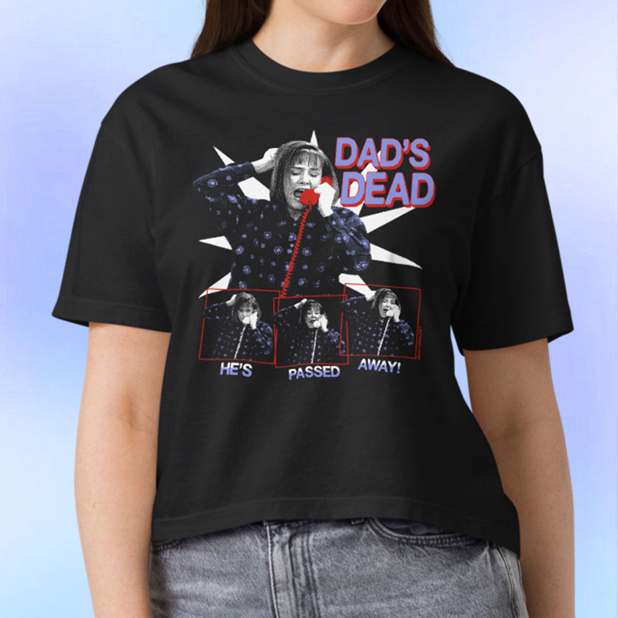 Aunt Jackie Dad's Dead Women’s Premium Crop Top