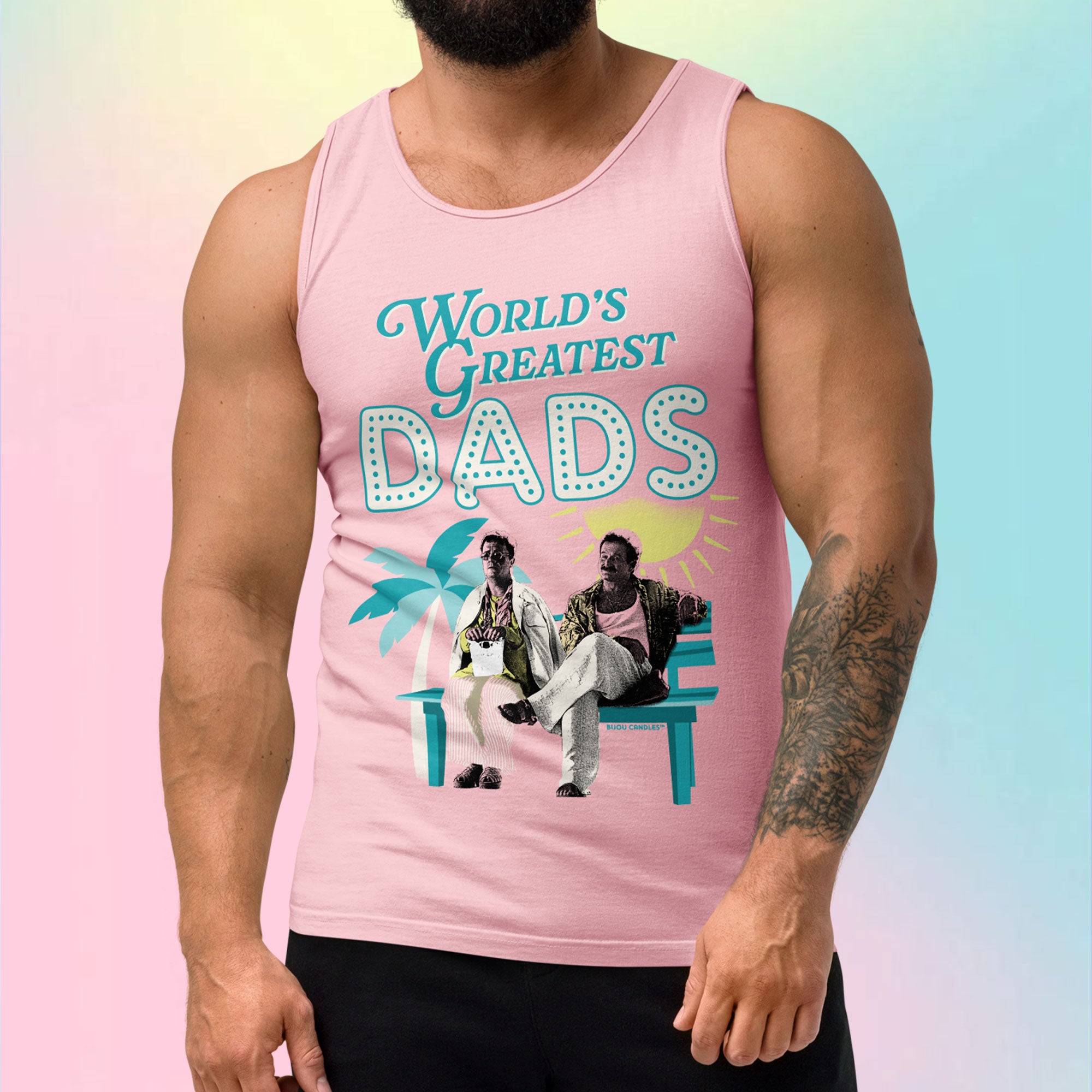 Birdcage World's Greatest Dads Unisex Premium Tank Top