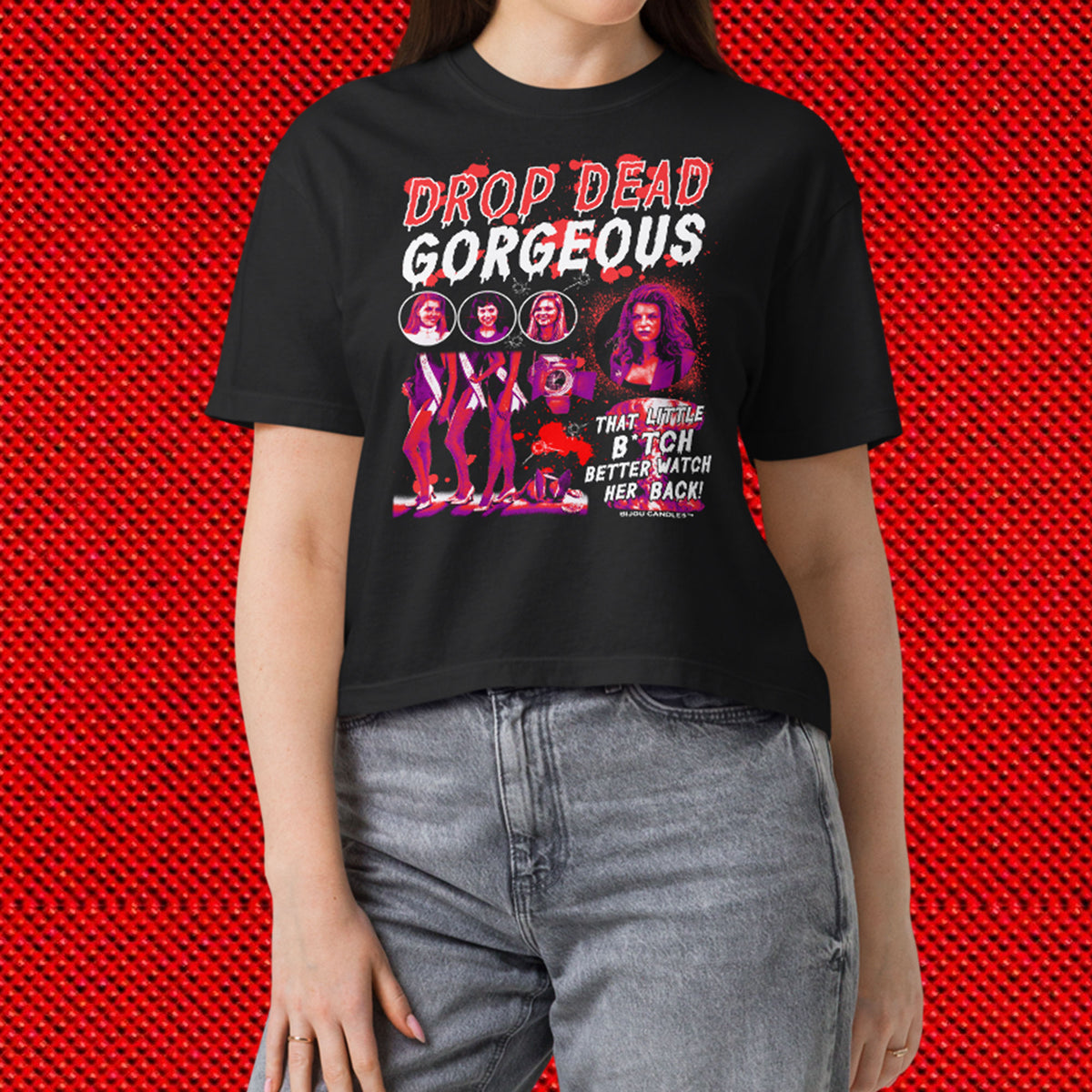 Drop Dead Gorgeous Slasher Women’s Premium Crop Top