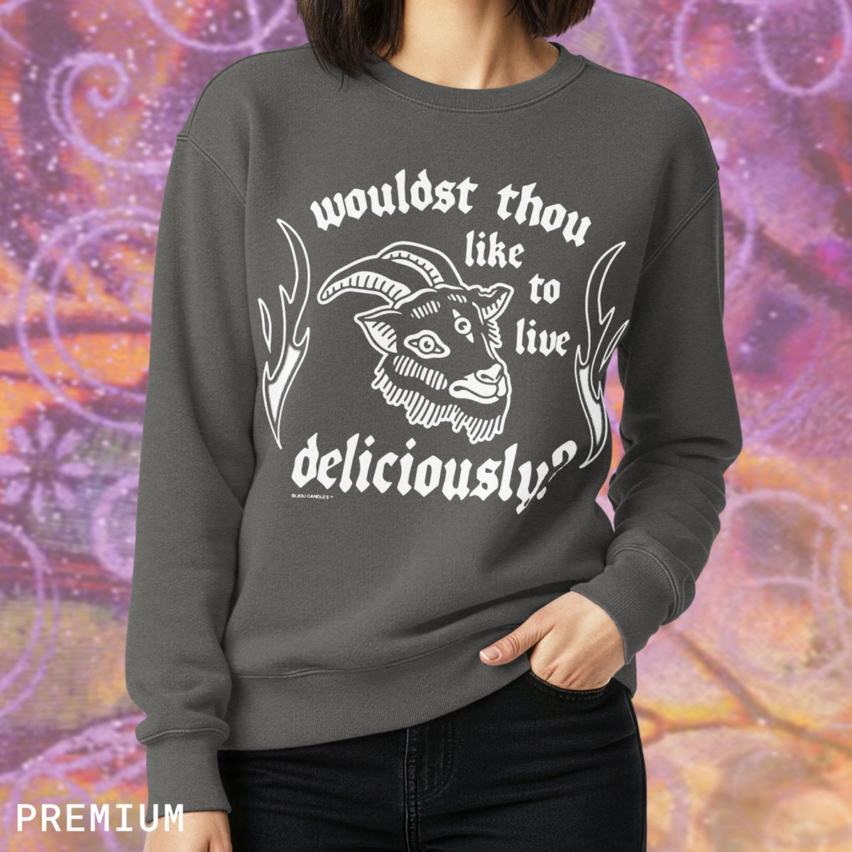 Black Phillip Live Deliciously Sweatshirt