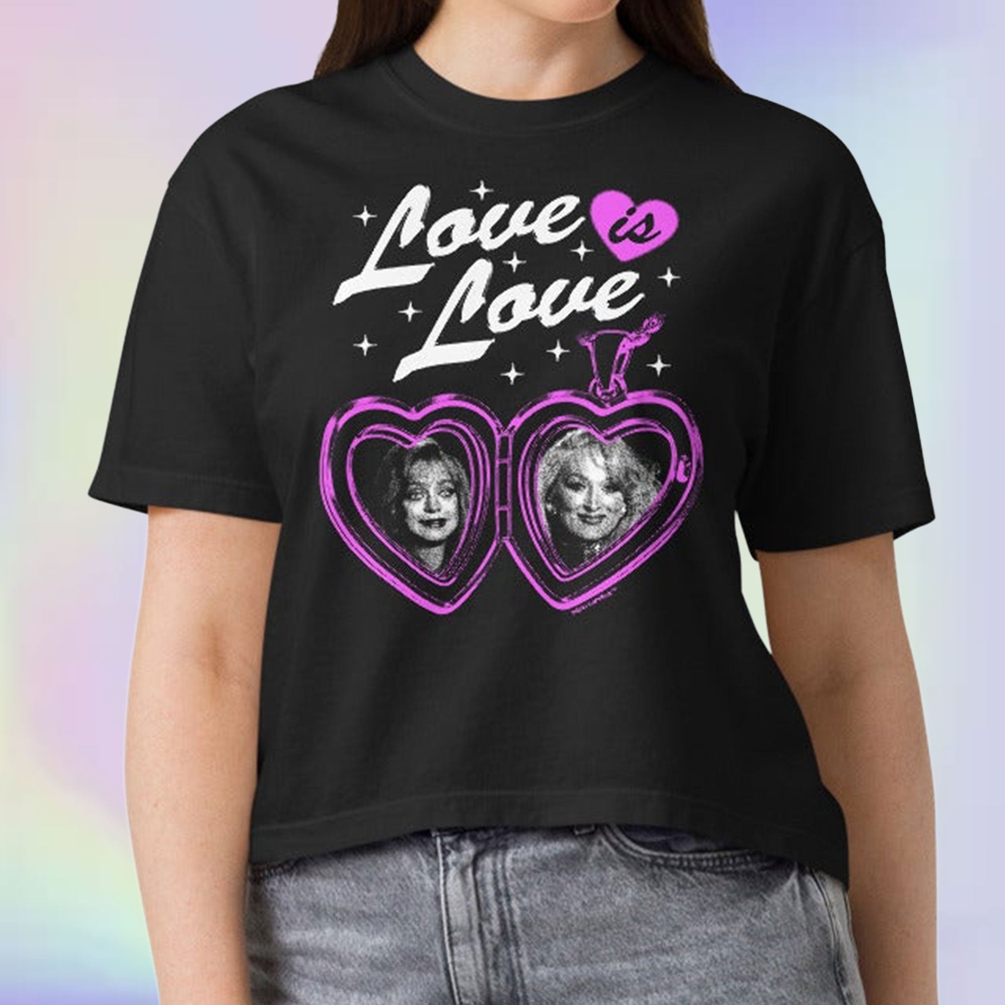 Death Becomes Her Pride Premium Women's Crop Top
