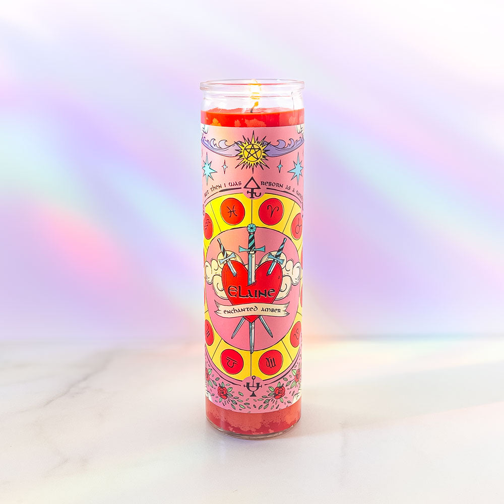 Elaine • Enchanted Amber Tall Candle