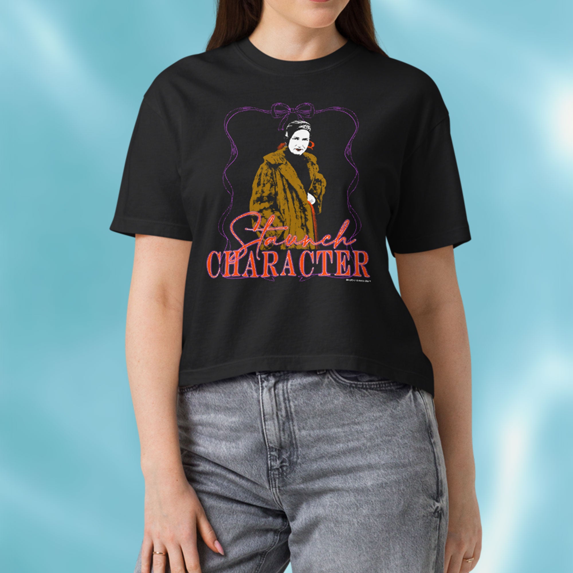 Little Edie Staunch Character Women’s Premium Crop Top