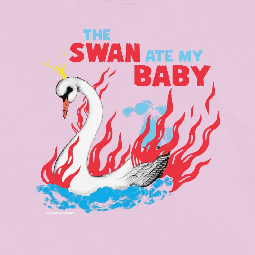 The Swan Ate My Baby Women’s Premium Crop Top