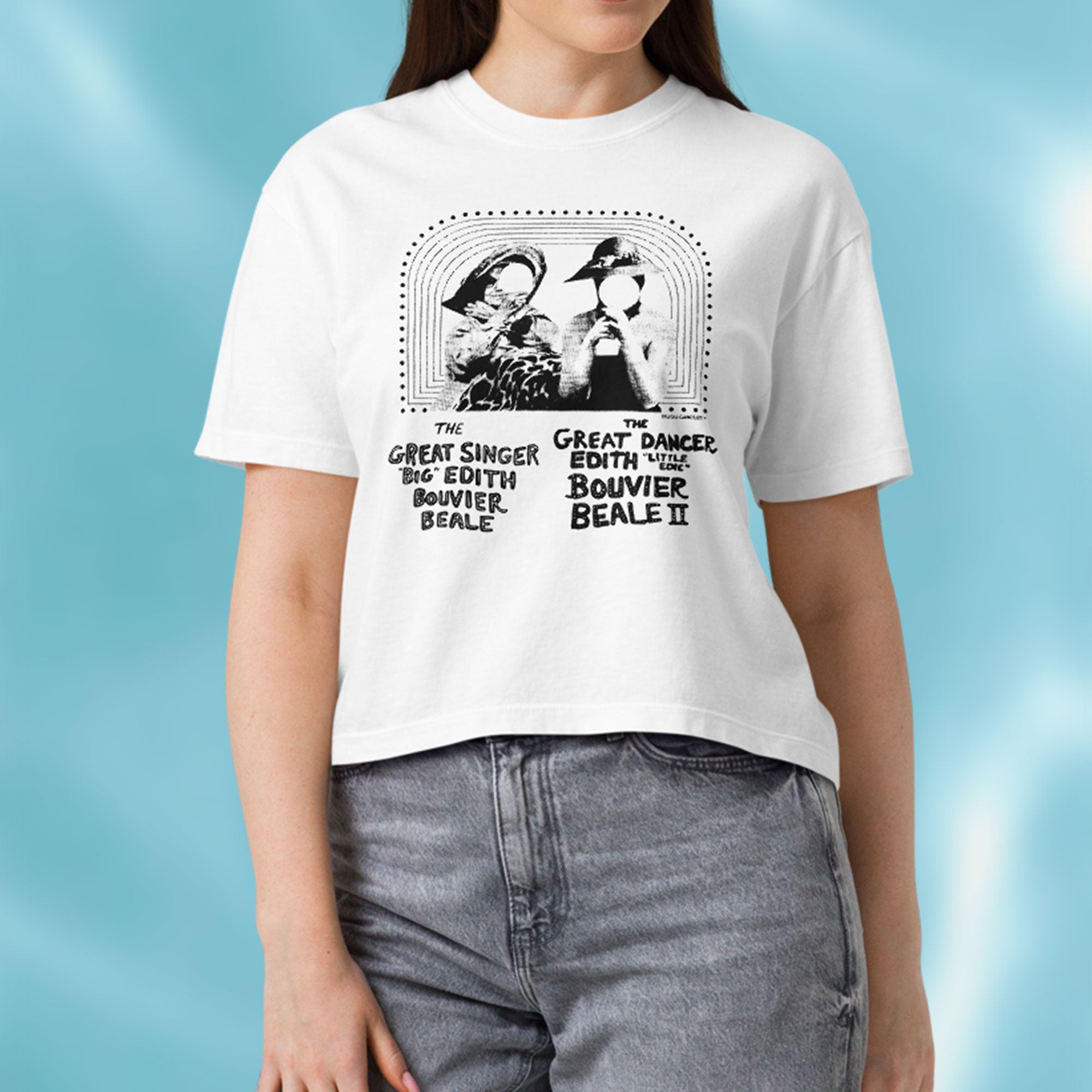 Big Edie & Little Edie Tribute Women’s Premium Crop Top