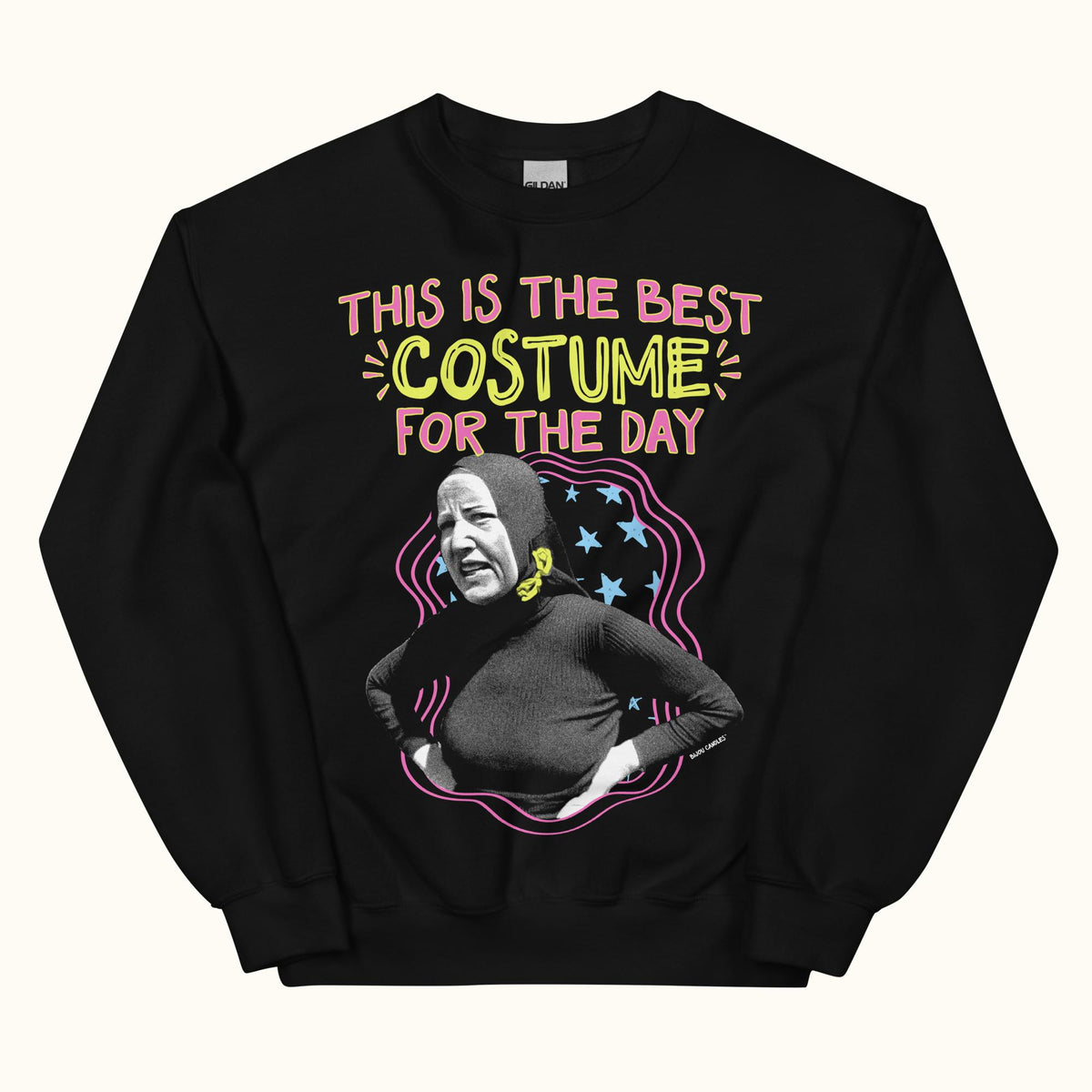 Little Edie Costume For The Day Unisex Sweatshirt in Black, Standard fabric