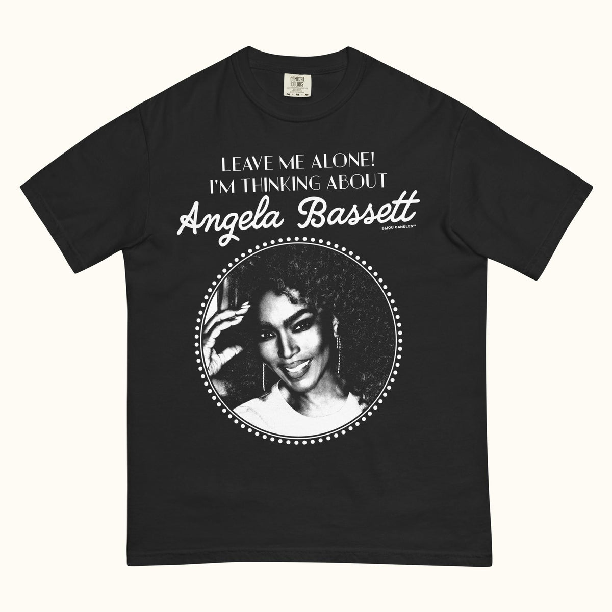 Leave me alone I'm thinking about Angela Bassett Unisex T-Shirt in Black, Premium fabric