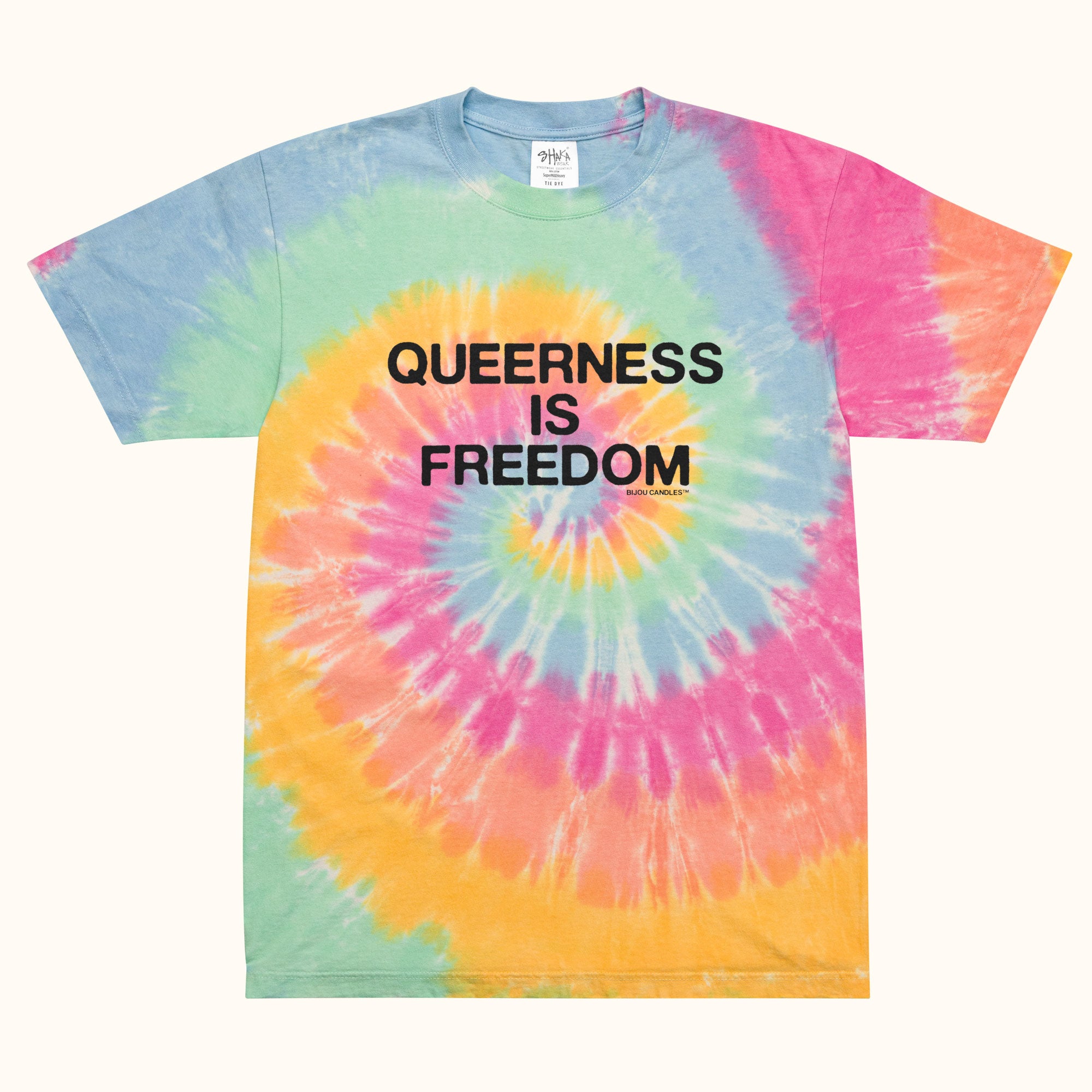 Queerness Is Freedom Oversized Tie-dye Unisex T-Shirt
