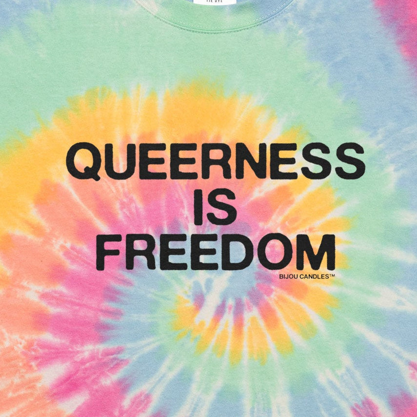 Queerness Is Freedom Oversized Tie-dye Unisex T-Shirt