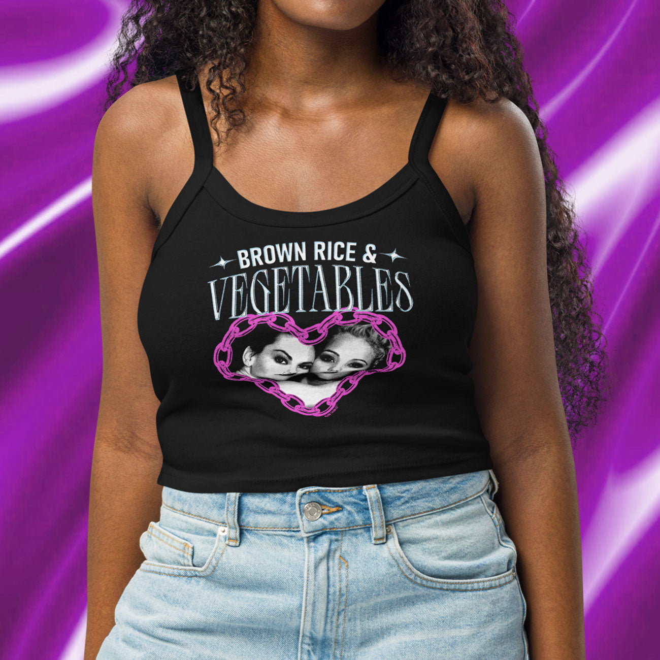 Brown Rice & Vegetables Showgirls Women’s Micro-rib Tank Top