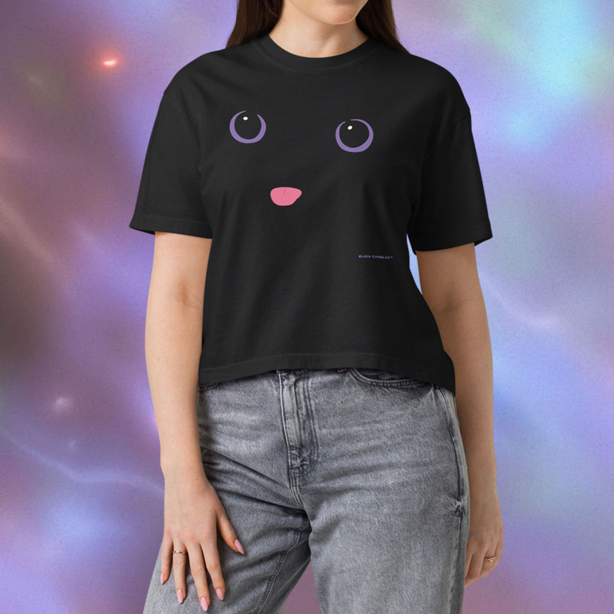 "The Void" Black Cat Women’s Premium Crop Top