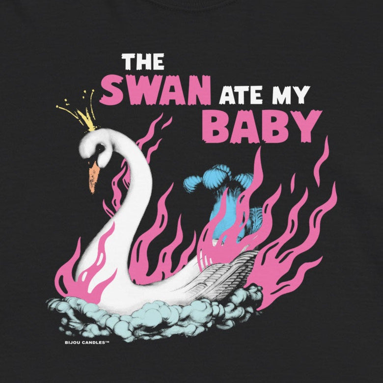 The Swan Ate My Baby Women’s Premium Crop Top