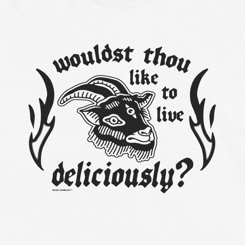 Black Phillip Live Deliciously Premium Women’s Crop Top