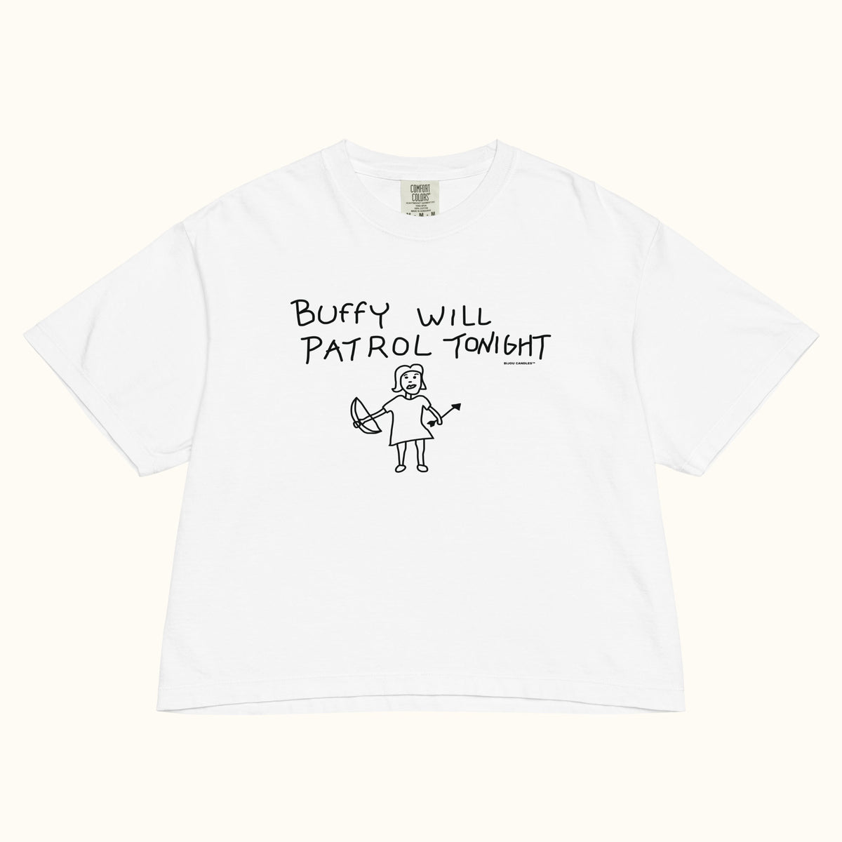 Buffy Will Patrol Tonight Women’s Premium Crop Top