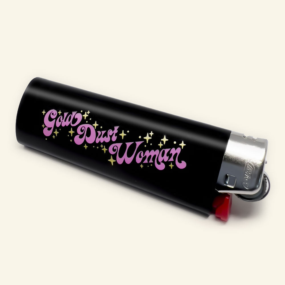 Gold Dust Woman BIC Lighter