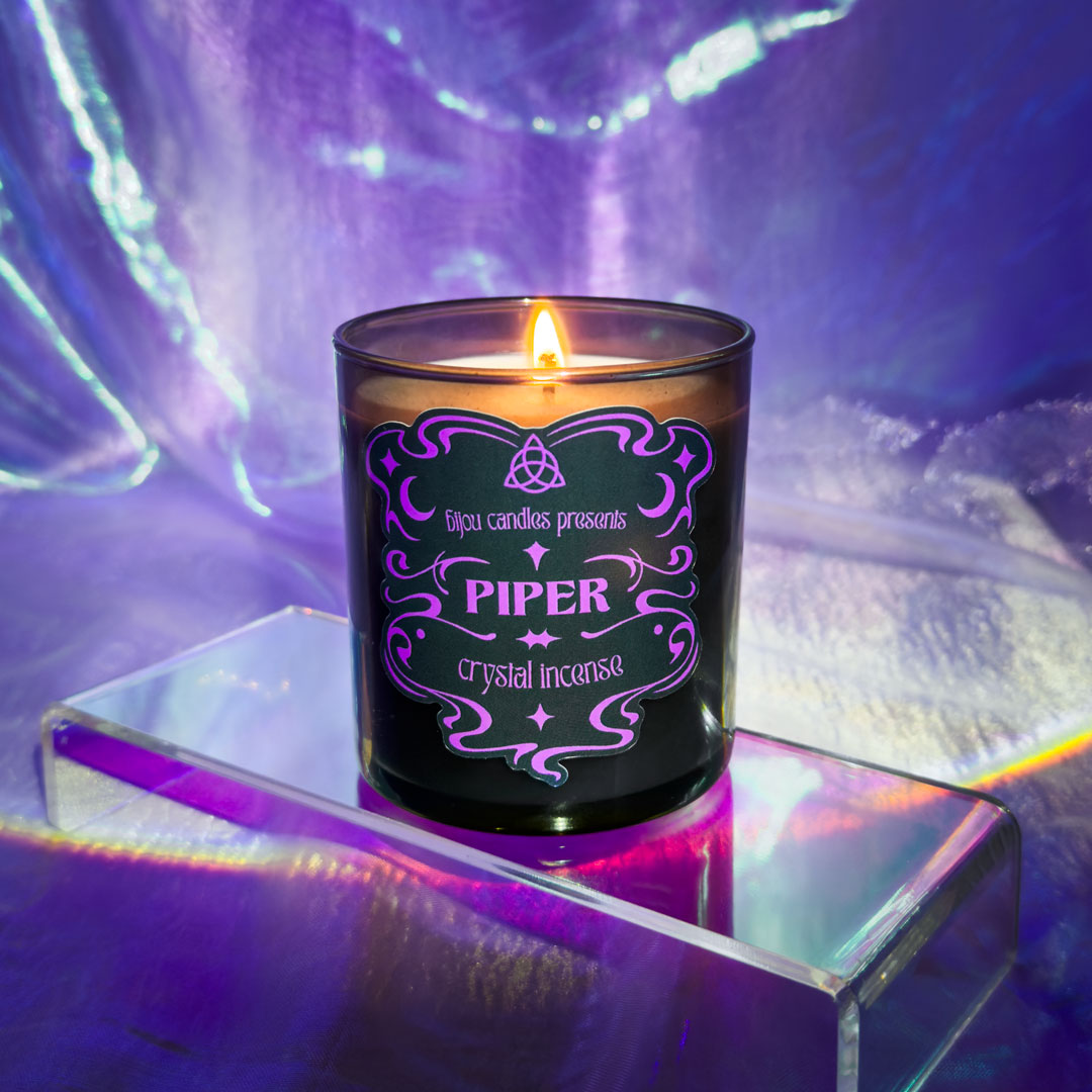 Piper • Crystal Incense Candle