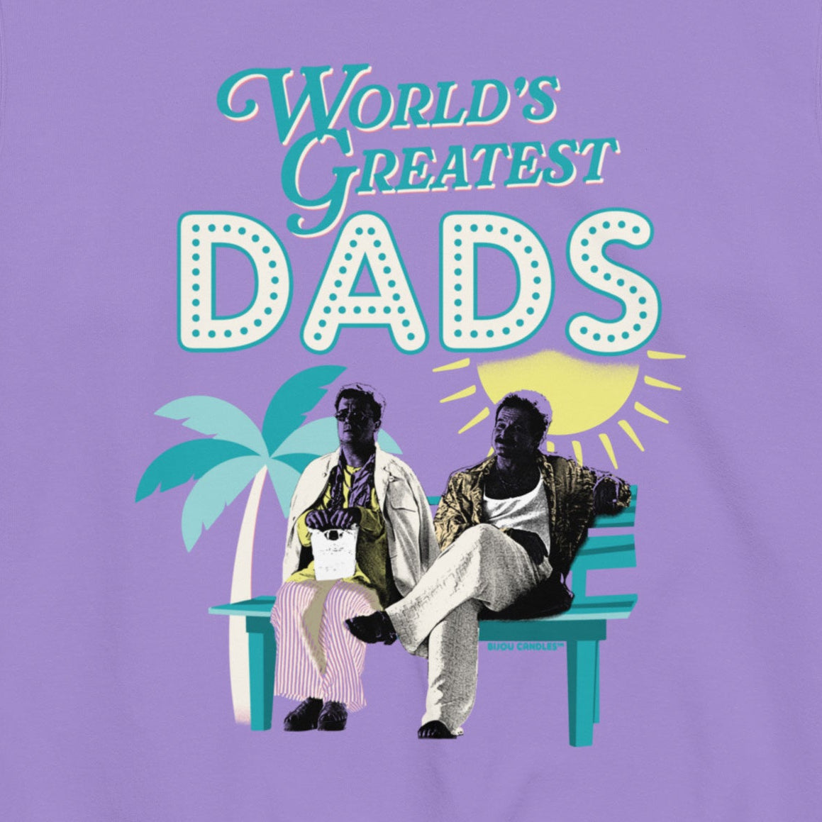 Birdcage World's Greatest Dads Unisex Sweatshirt in Violet, Premium fabric
