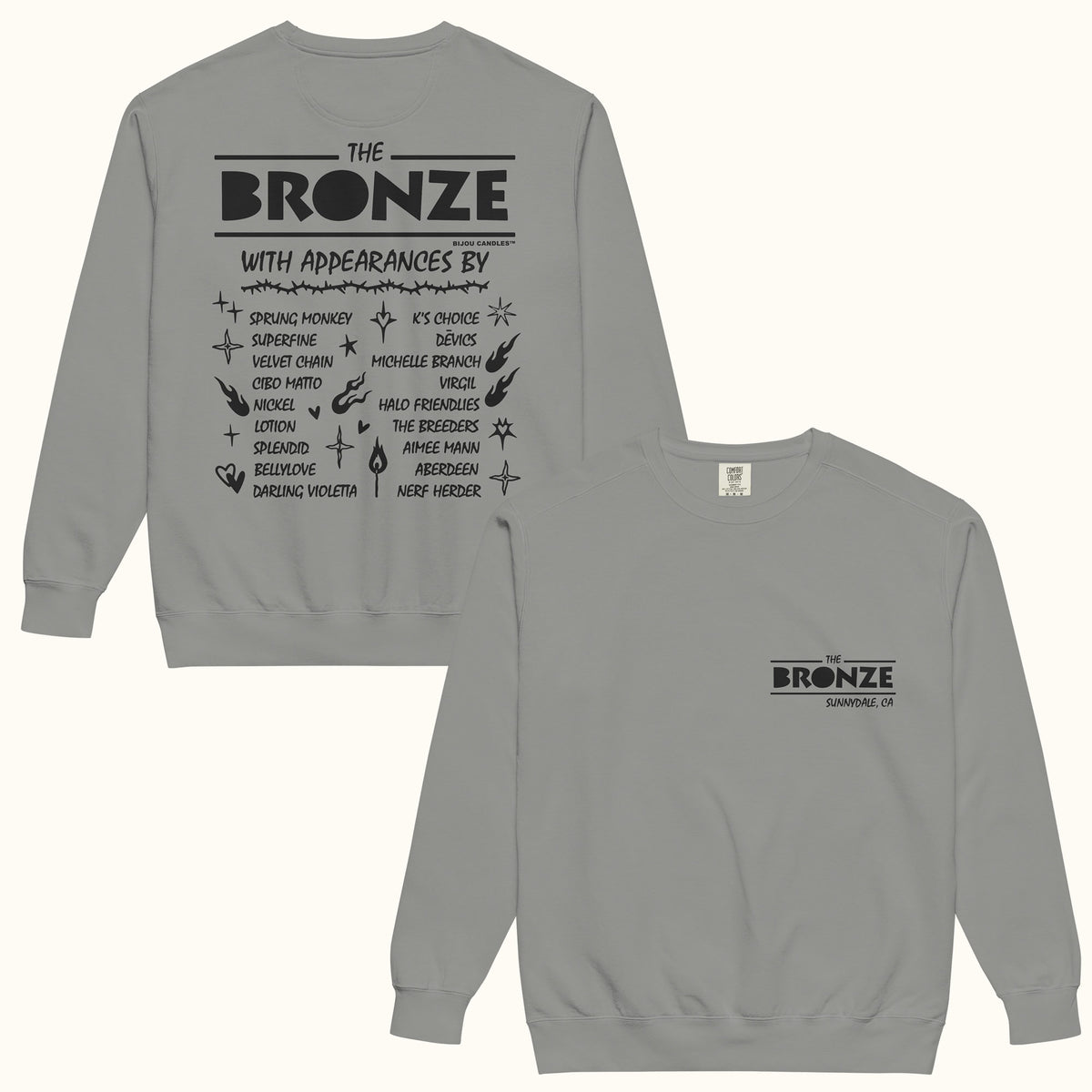 Buffy The Bronze Unisex Sweatshirt in Gray, Premium fabric