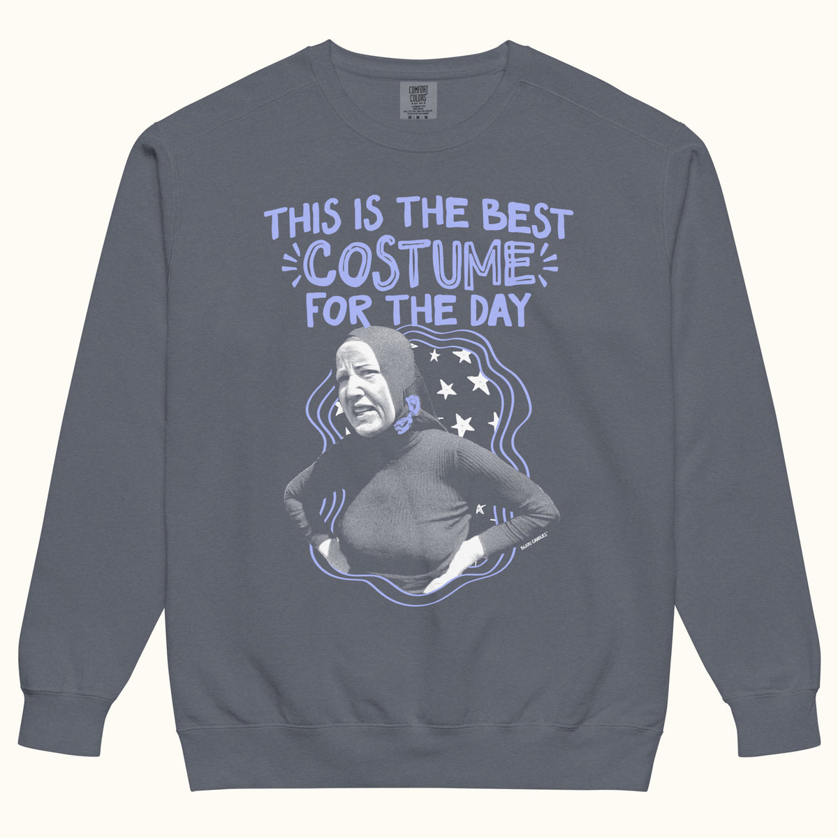 Little Edie Costume For The Day Unisex Sweatshirt in Denim, Premium fabric