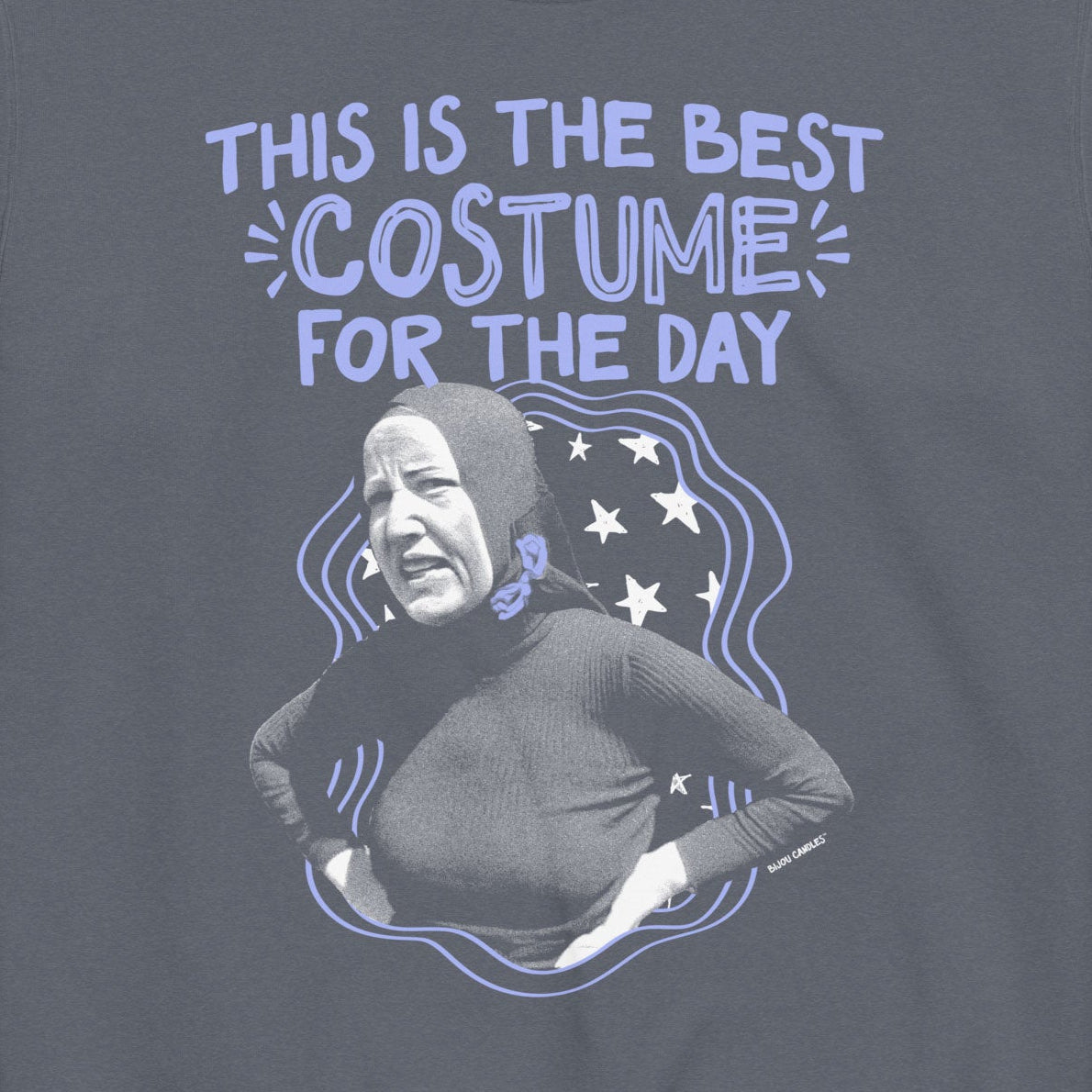 Little Edie Costume For The Day Unisex Sweatshirt in Denim, Premium fabric