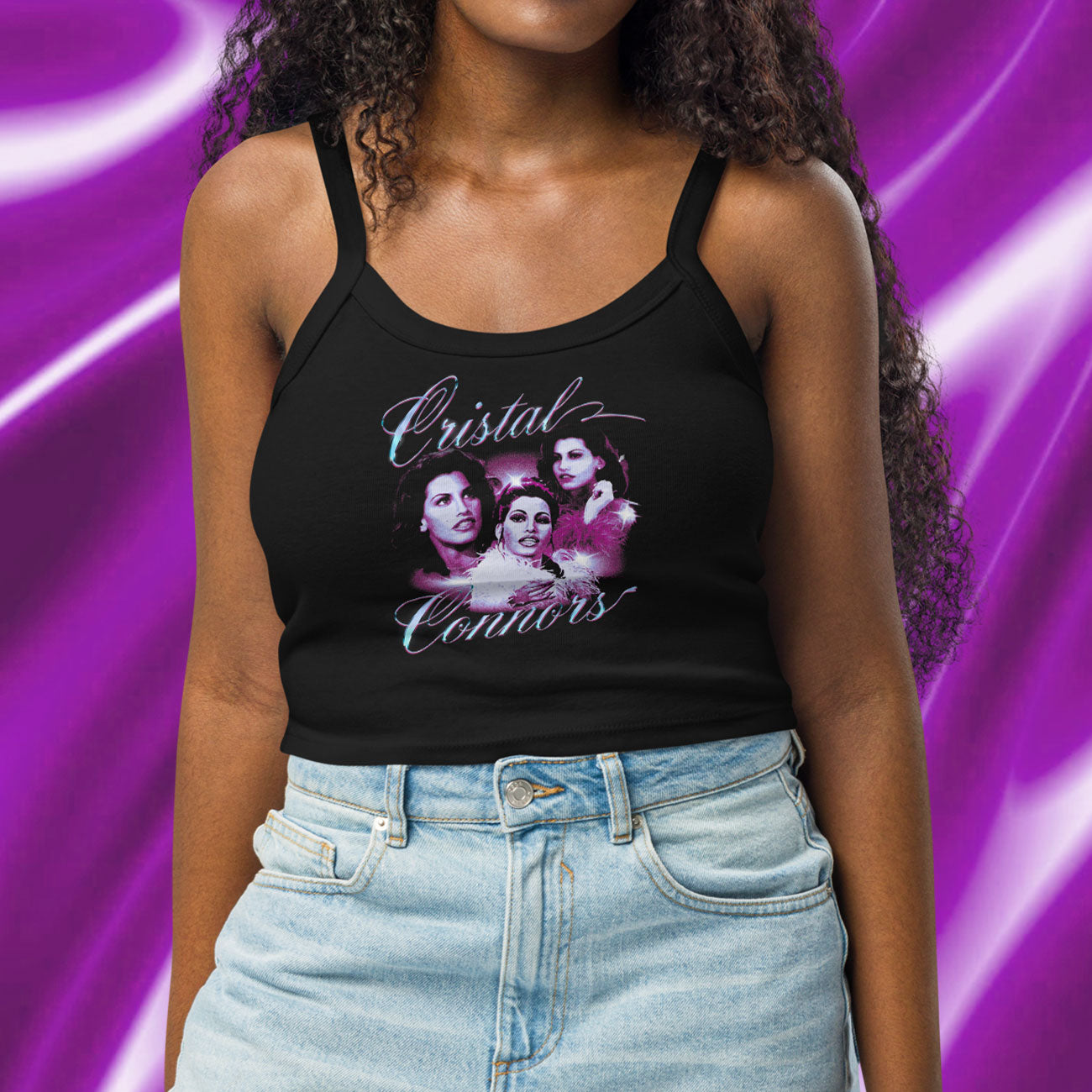 Cristal Conners Showgirls Women’s Micro-rib Tank Top