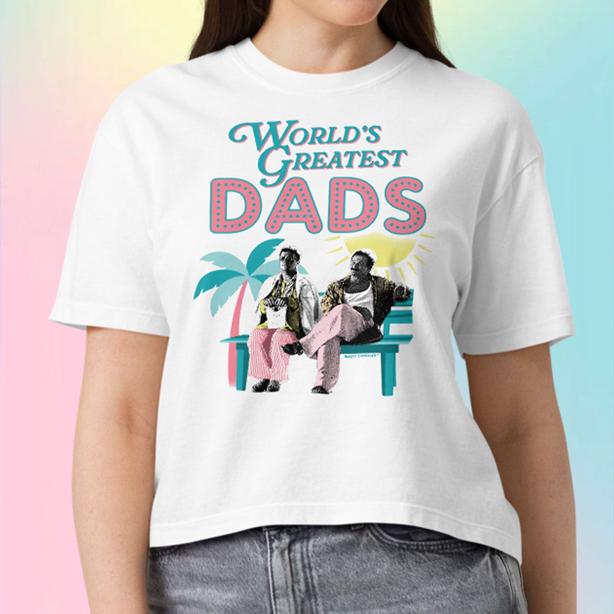 Birdcage World's Greatest Dads Women’s Premium Crop Top