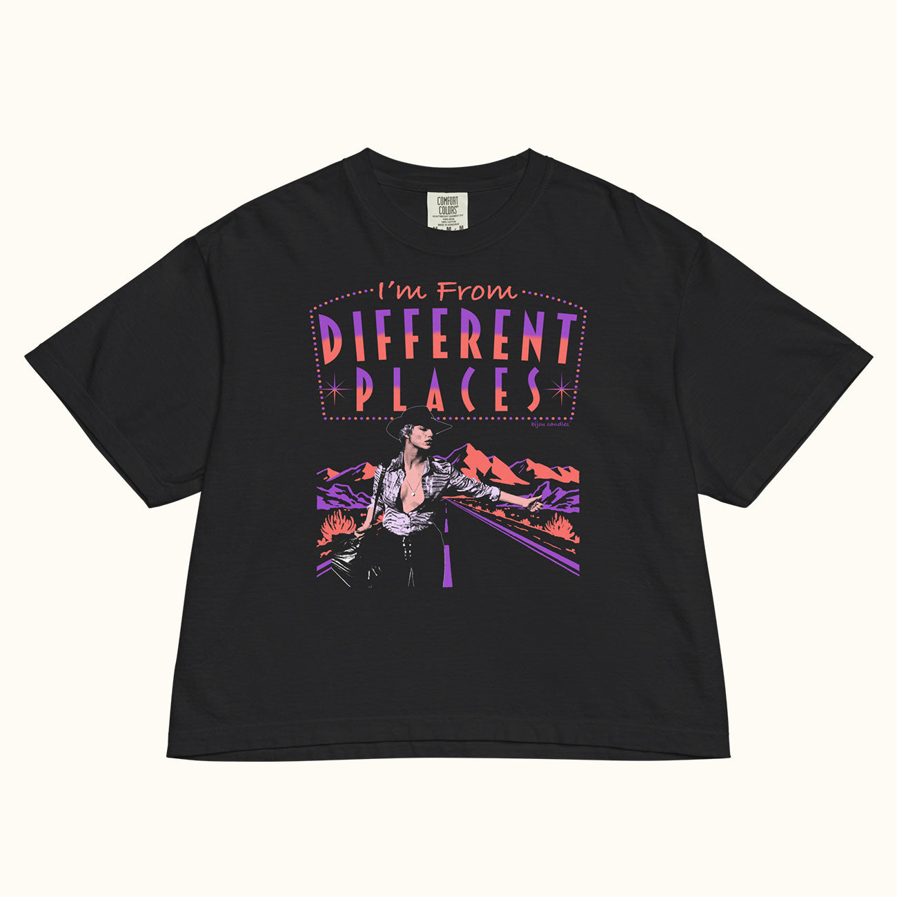 Different Places Showgirls Women's Premium Crop Top