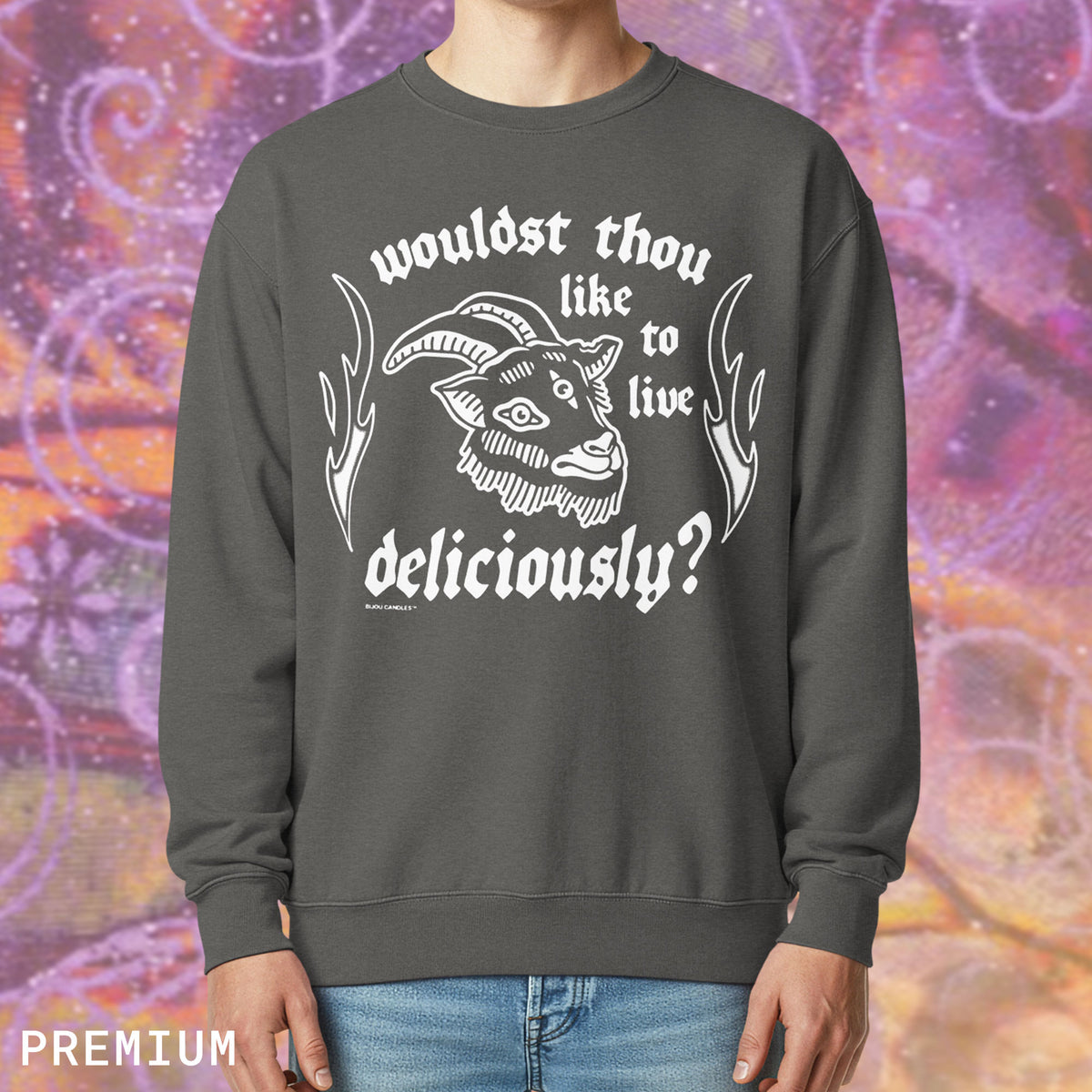 Black Phillip Live Deliciously Sweatshirt