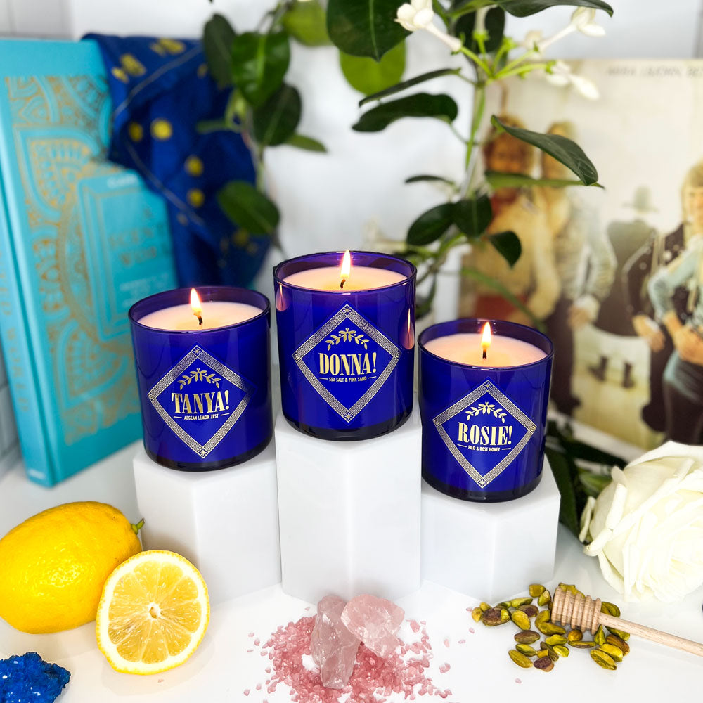 Bijou Candles  Dolly · Peach & Lily Tall Candle