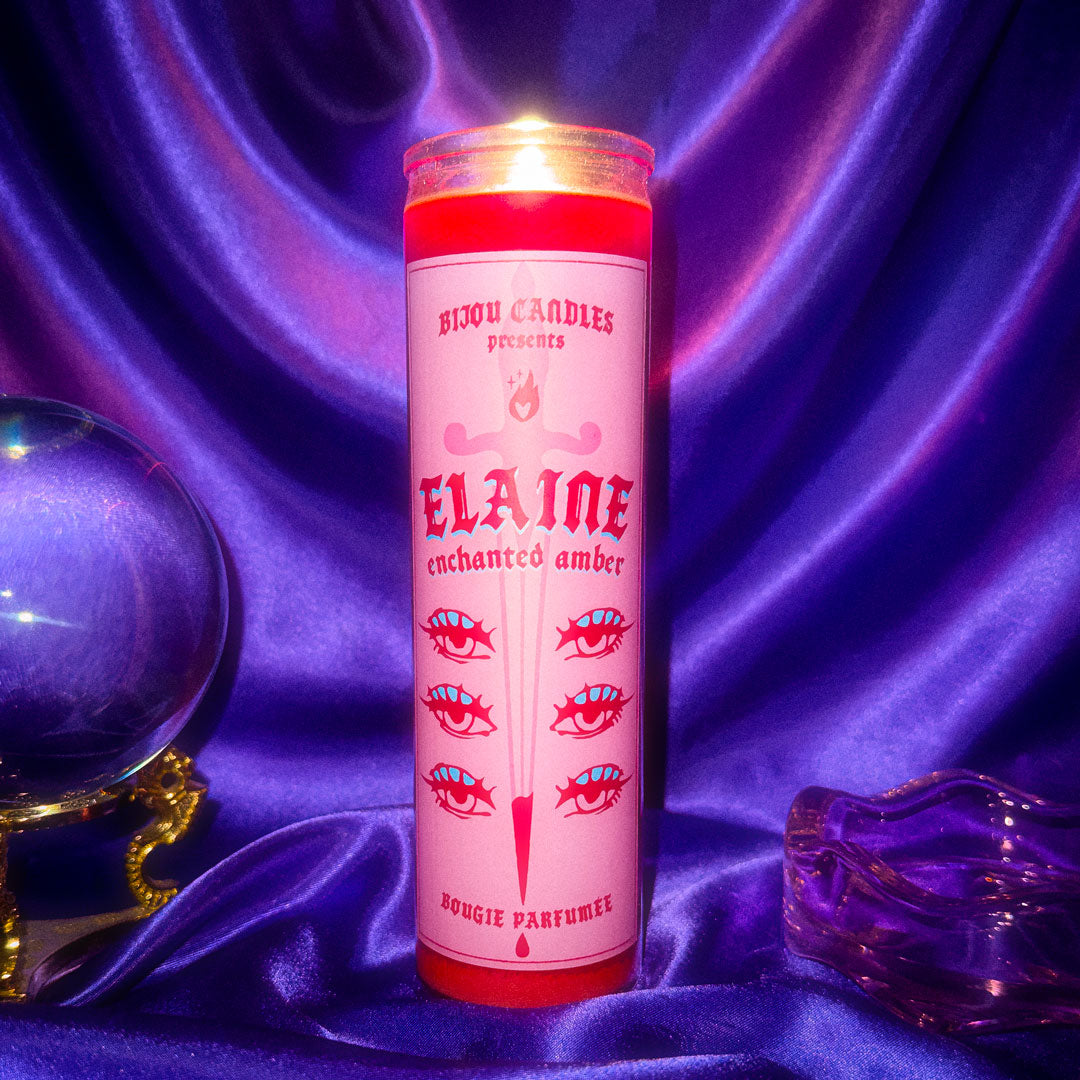 Elaine · Enchanted Amber Tall Candle | Bijou Candles