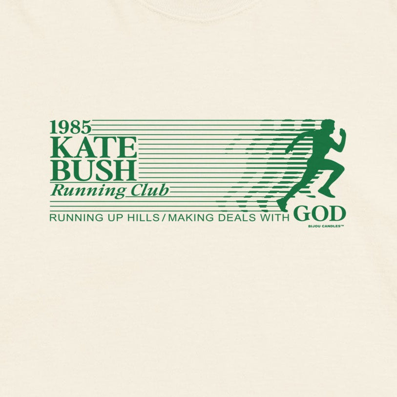 Kate Bush Running Club Women’s Premium Crop Top in Ivory