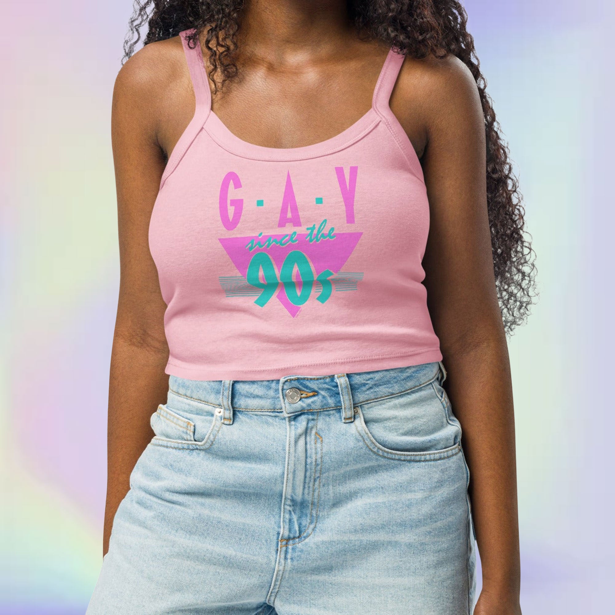 Gay Since The 90s Women's Micro-rib Tank Top