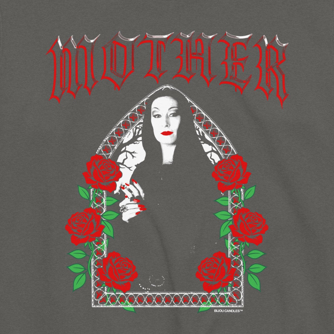 Morticia "Mother" Unisex Sweatshirt in Pepper, Premium fabric