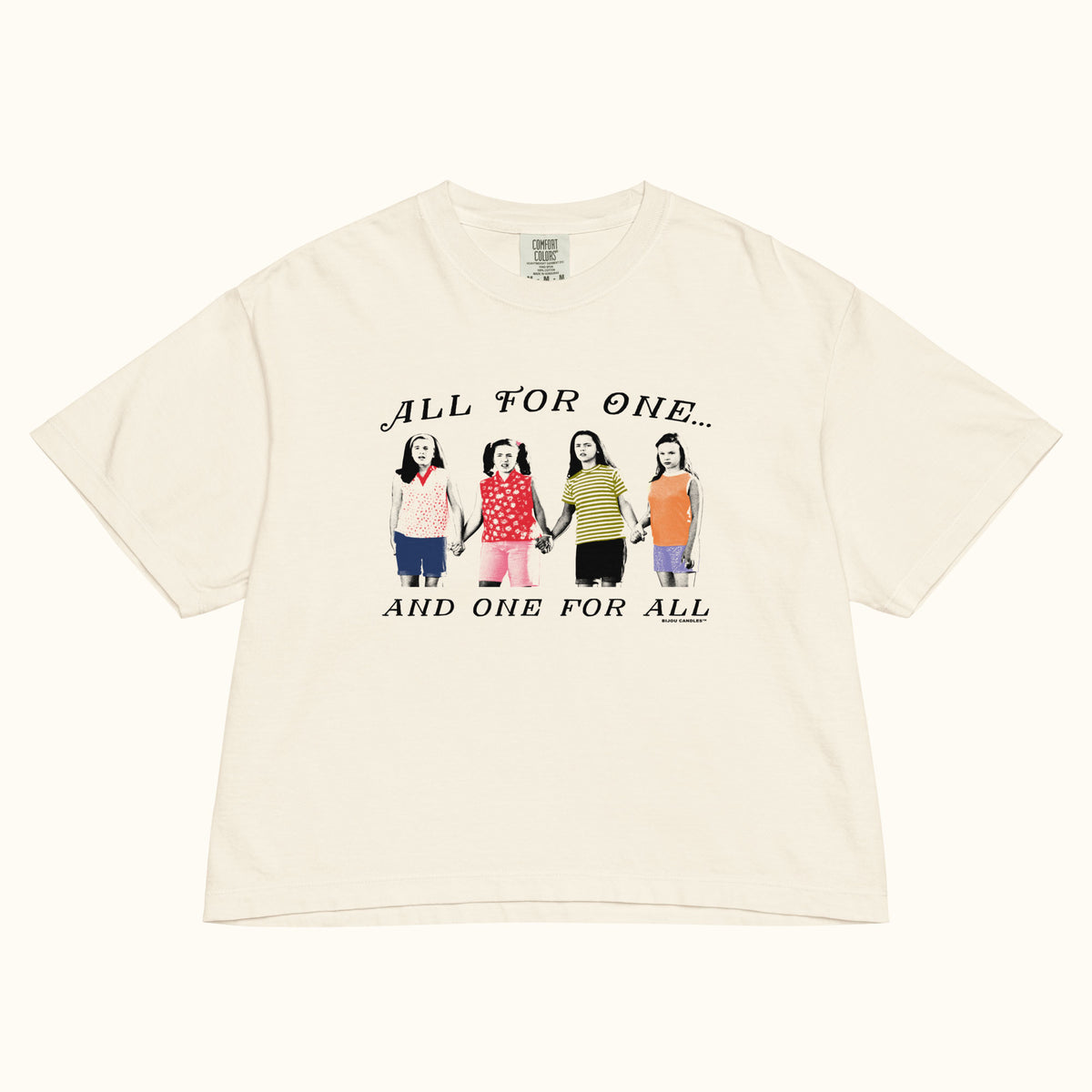 Now and Then Women’s Premium Crop Top in Ivory