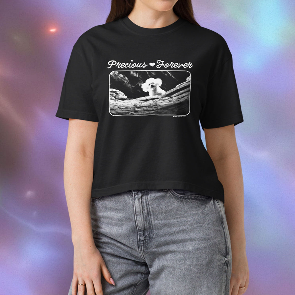 Precious Forever Women’s Premium Crop Top in Black