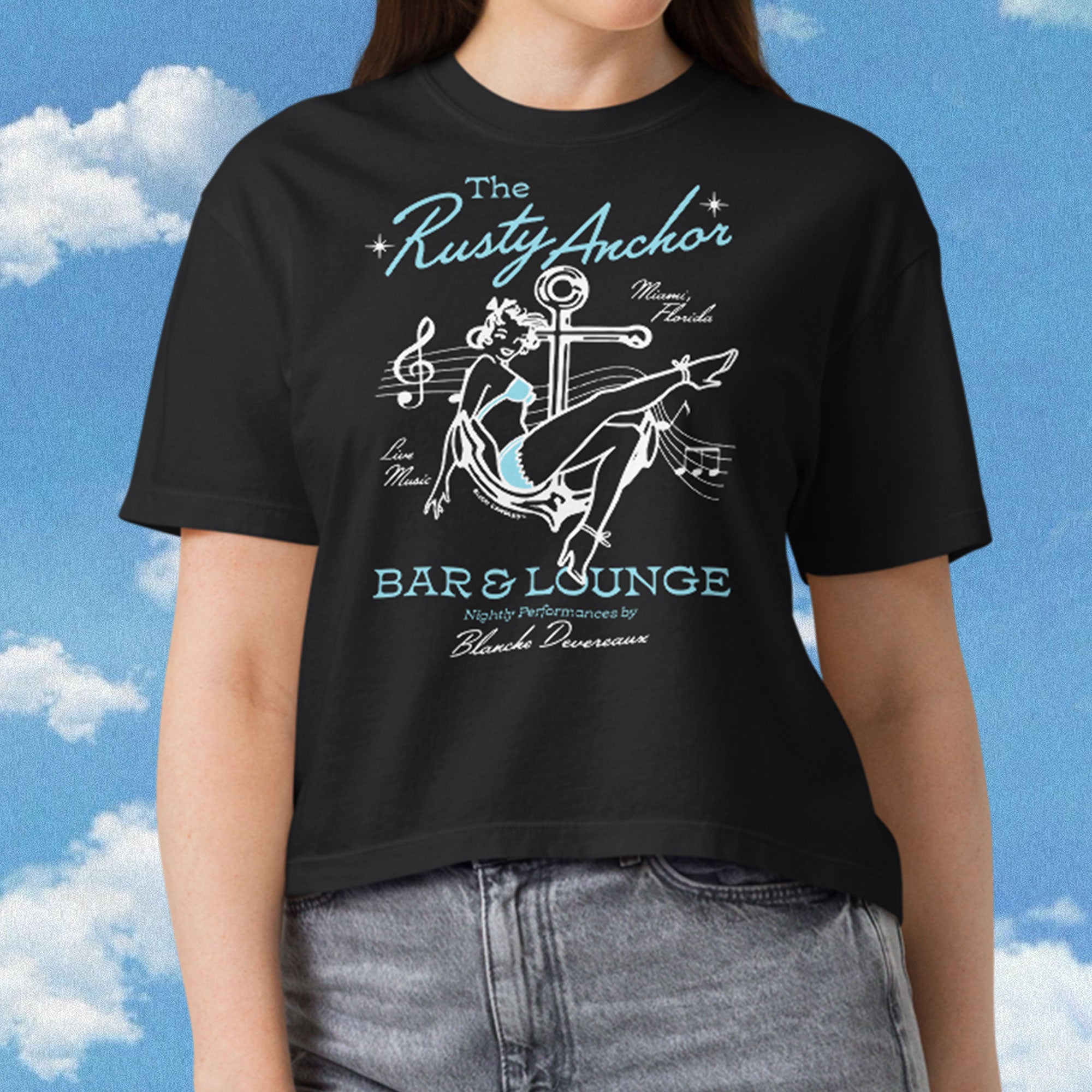 The Rusty Anchor Women's Premium Crop Top