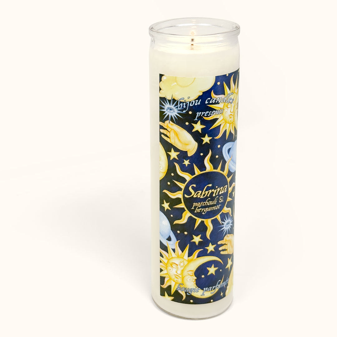 Sabrina • Patchouli & Bergamot Tall Candle