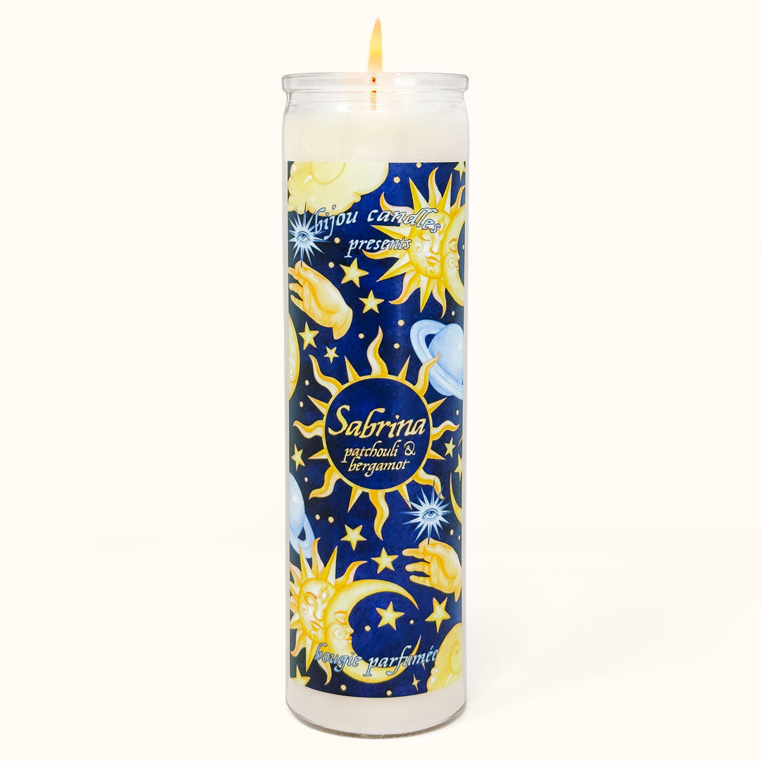 Sabrina • Patchouli & Bergamot Tall Candle