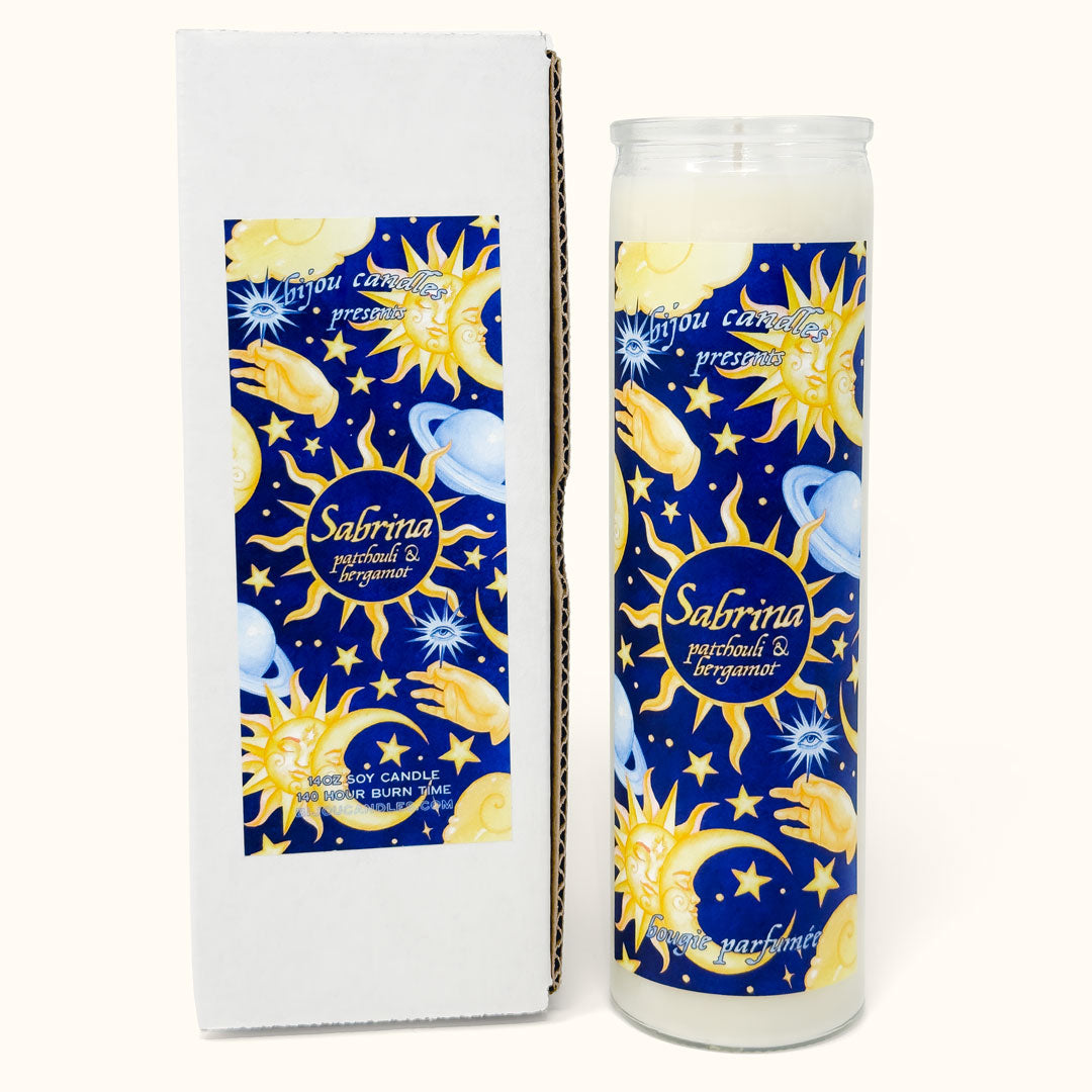 Sabrina • Patchouli & Bergamot Tall Candle