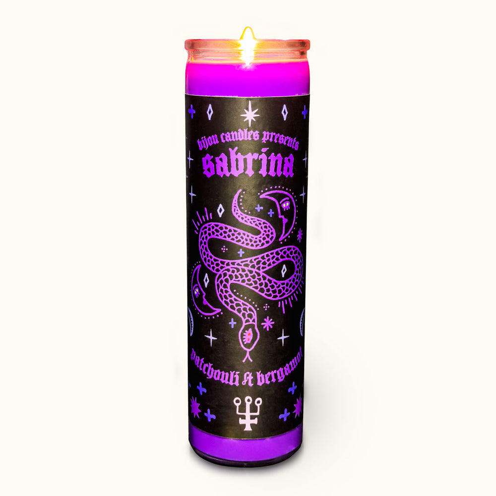Sabrina • Patchouli & Bergamot Tall Candle
