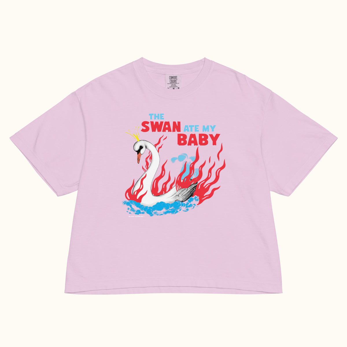 The Swan Ate My Baby Women’s Premium Crop Top