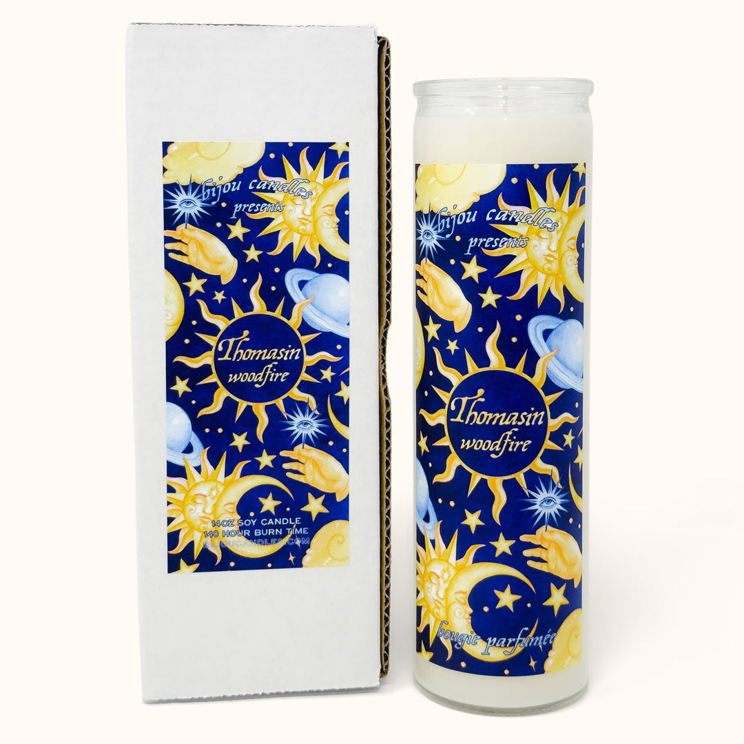 Thomasin • Woodfire Tall Candle