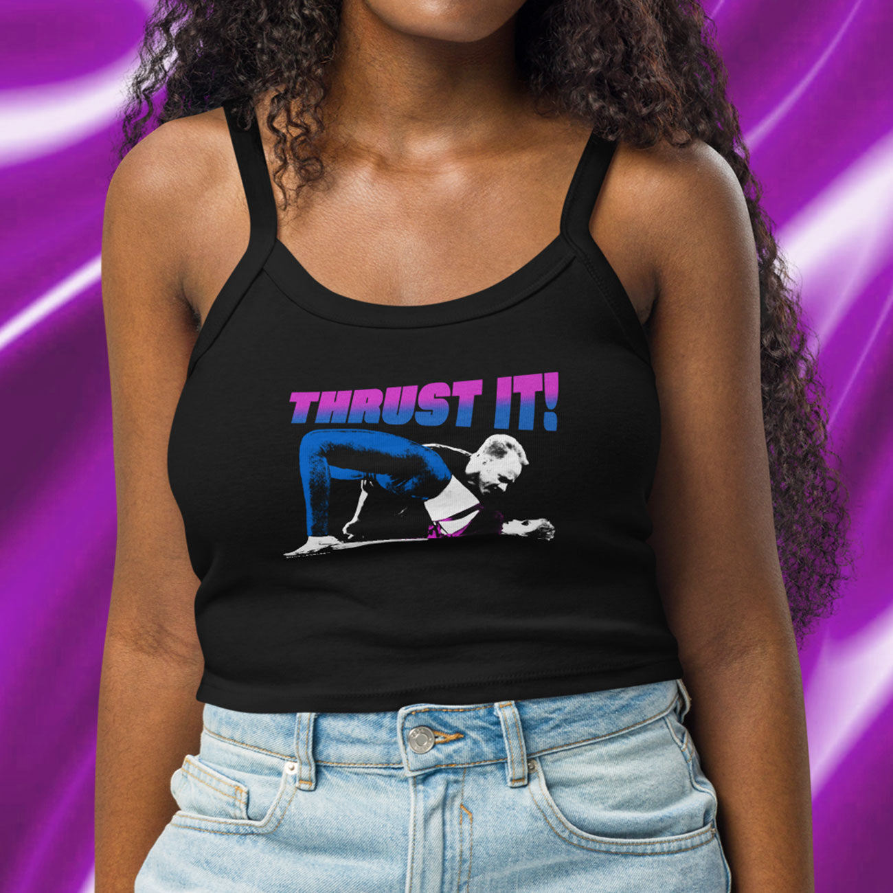 Showgirls Thrust It! Women’s Micro-rib Tank Top