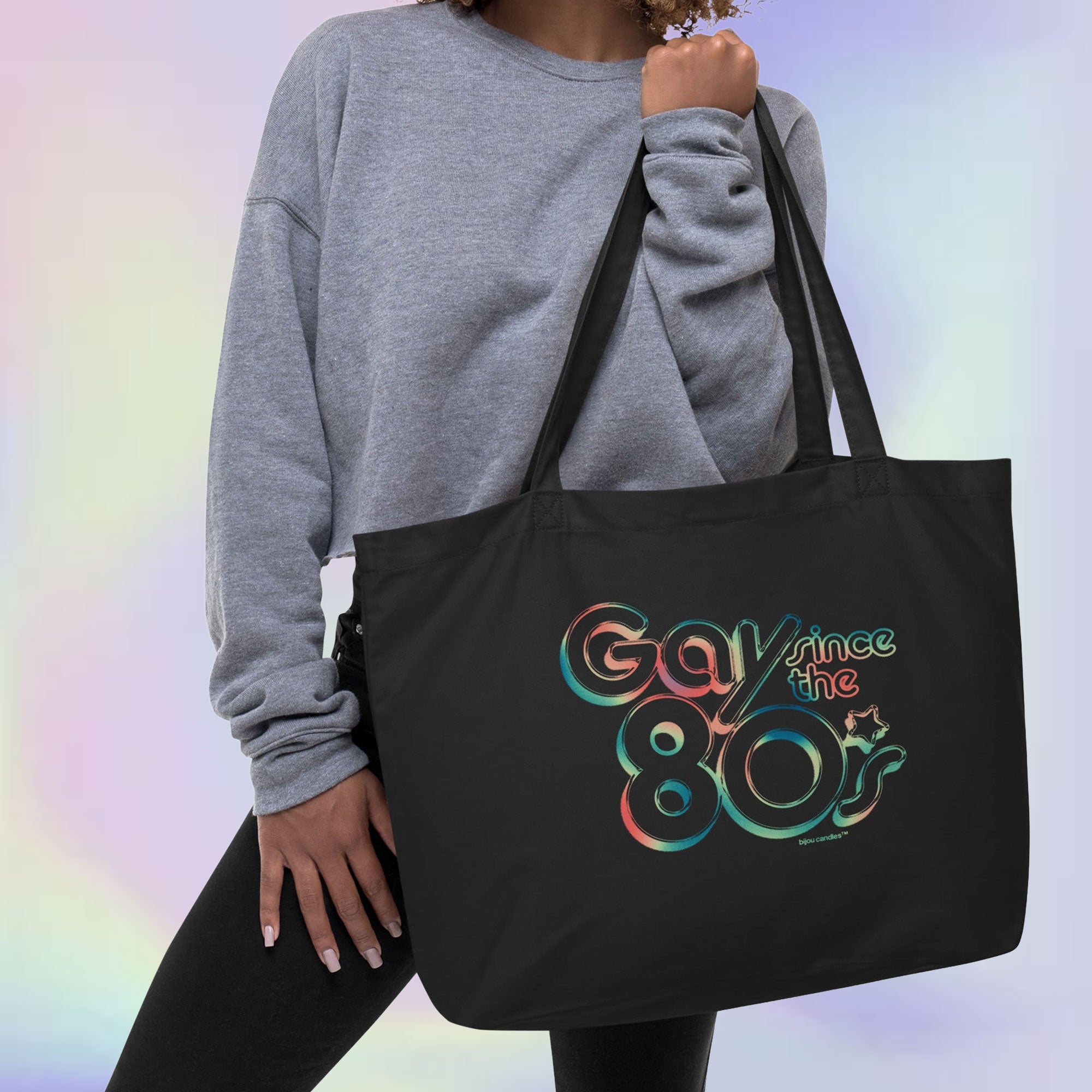 Gay Since The 80s Large Organic Cotton Tote Bag