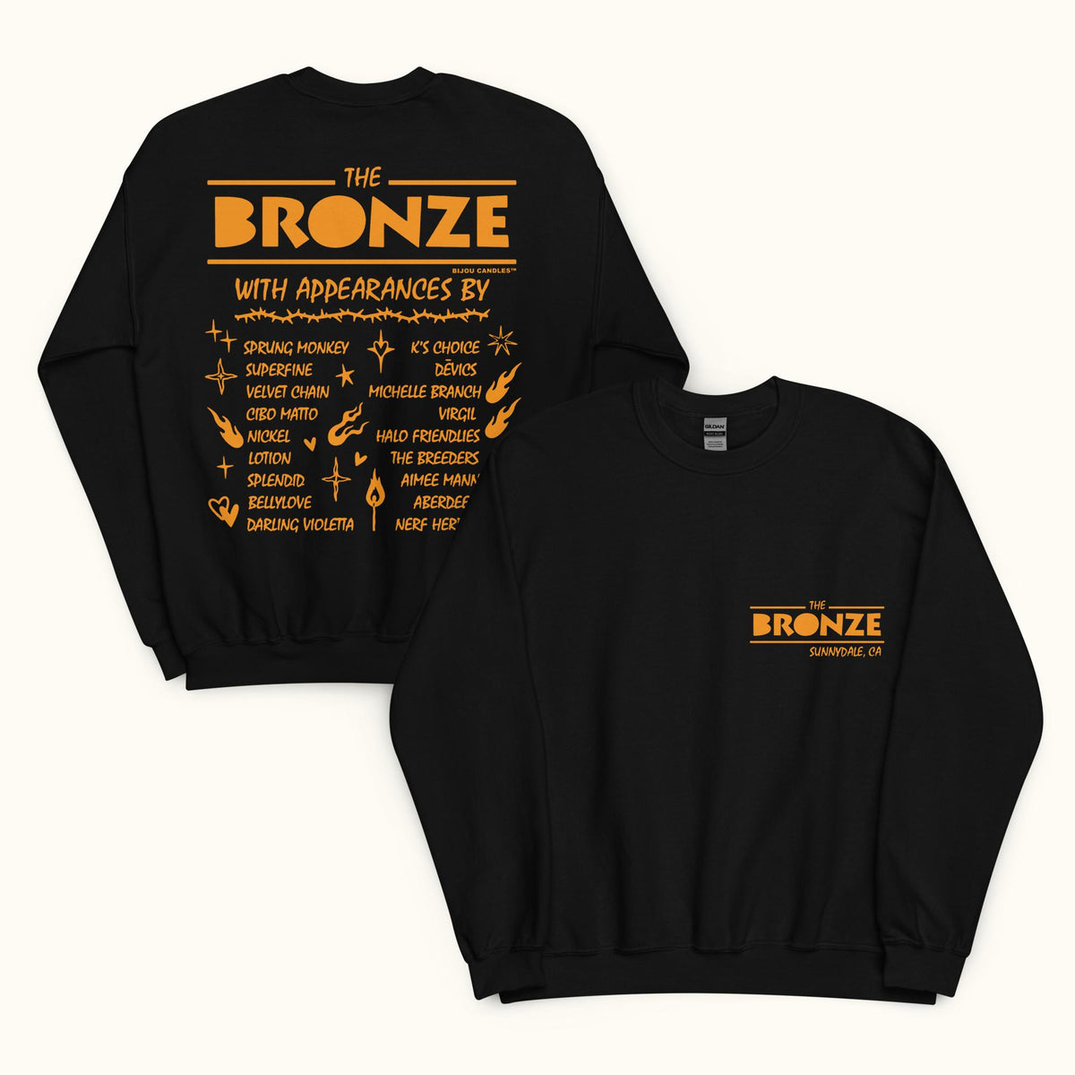 Buffy The Bronze Unisex Sweatshirt in Black, Standard fabric