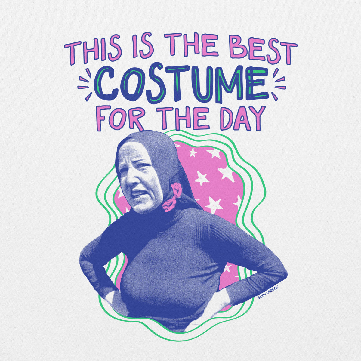 Little Edie Costume For The Day Unisex Sweatshirt in White, Standard fabric