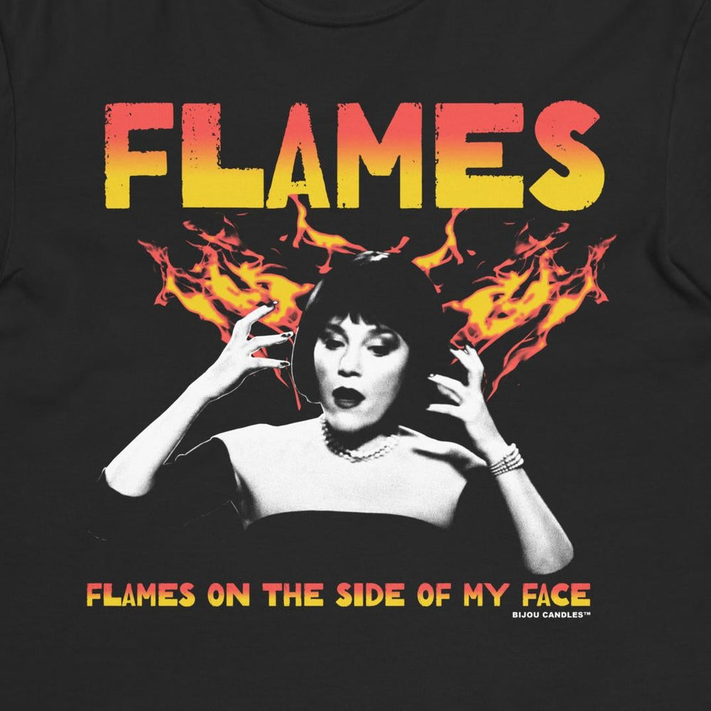 Flames Flag Loose Tee 600075176blk main image 0